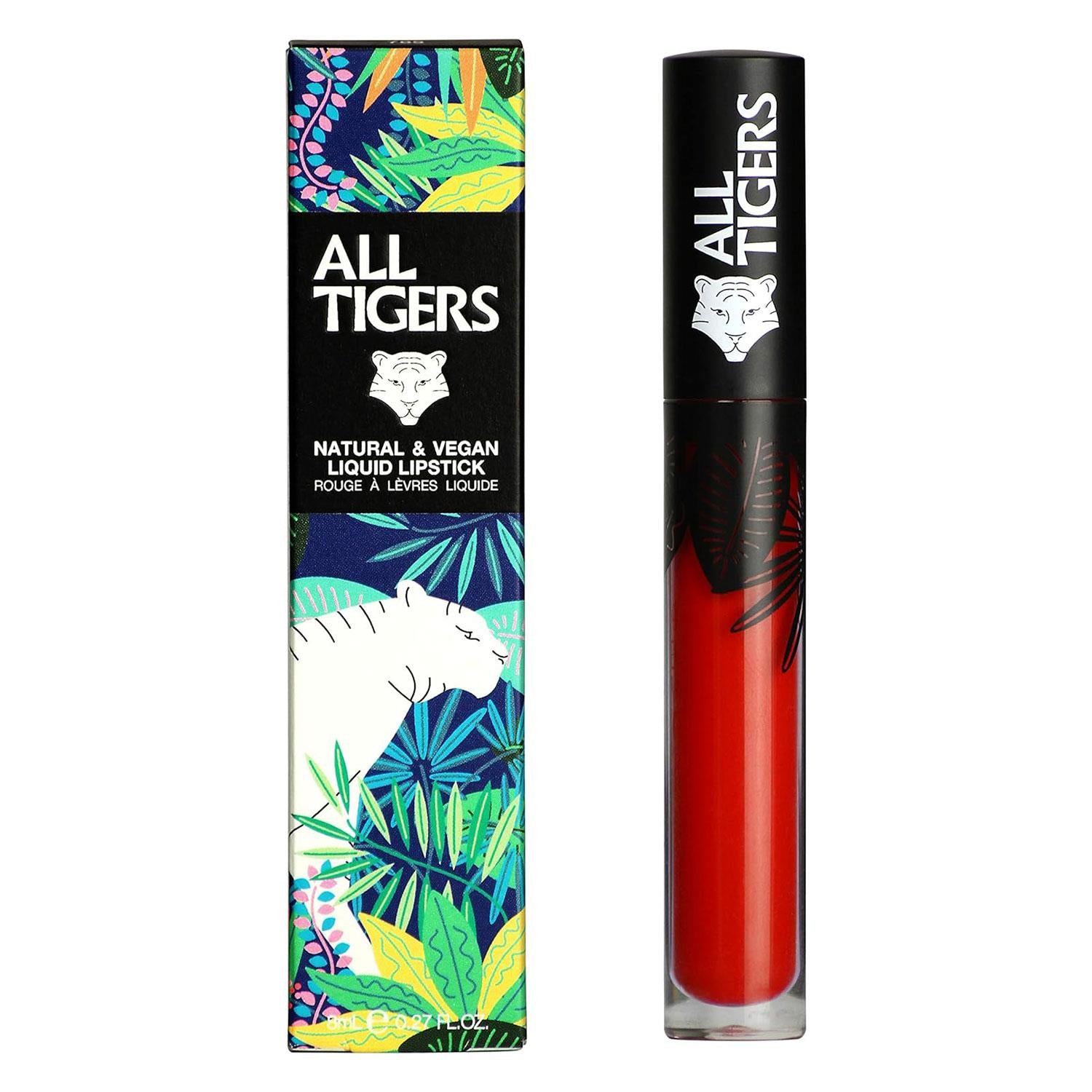 Liquid Lipstick Natural, Vegan & Organic Long Lasting | Red