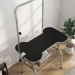 Pet Foldable Grooming Table W/ Adjustable Arm Non-slip Tabletop Leash