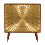 Solid Mango Wood Manila Gold Chest