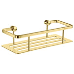 Shower Basket Wall Mounted Soap Caddy Non-rust Storage Shelf | Polished Brass