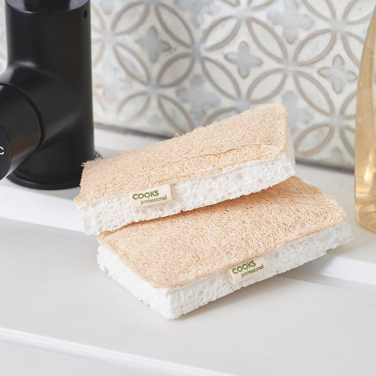 Eco Sponge Scouring Pad Set | Set of 4 | White