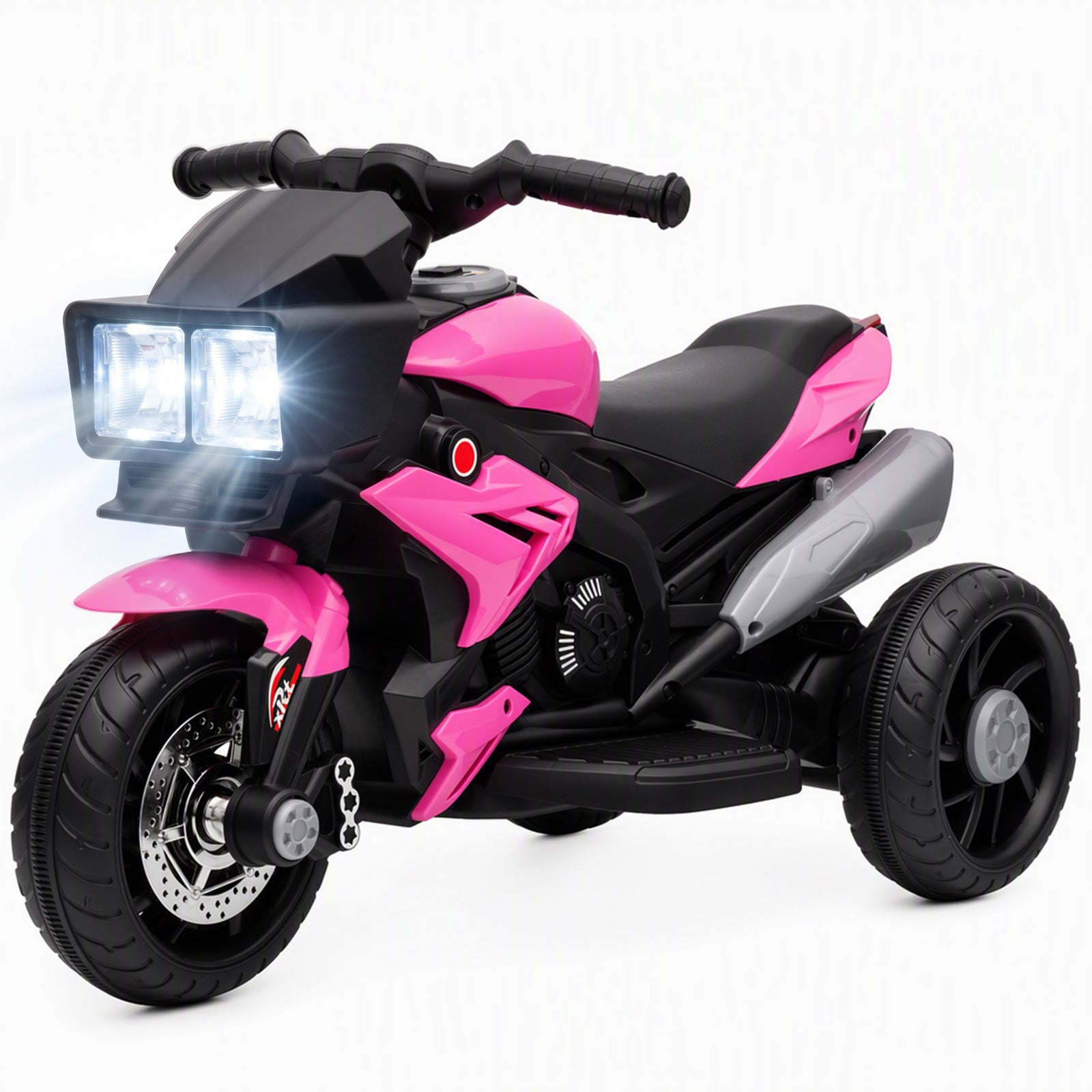 Kids Electric Motorcycle Ride-on Toy W/ High-traction Wheels | Pink