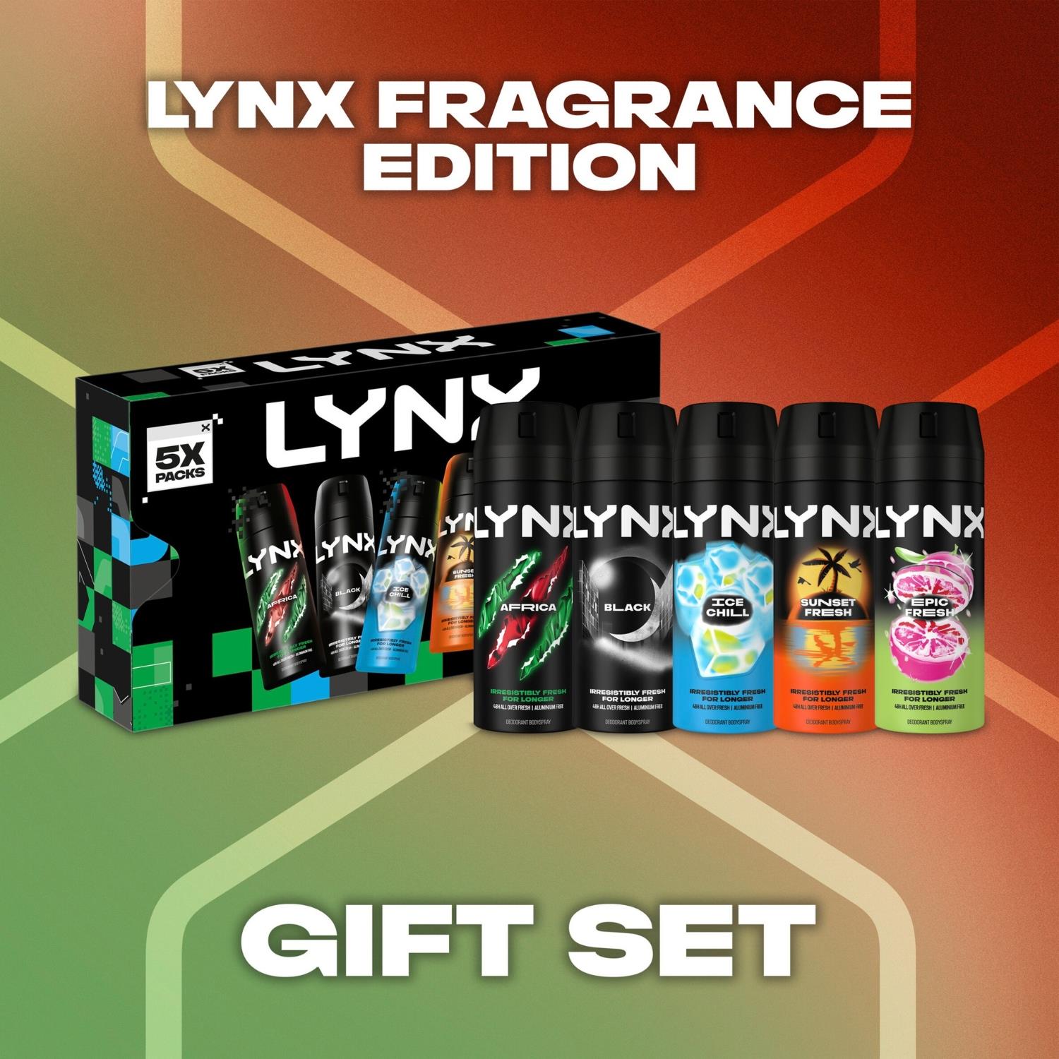 Fragrance Edition Gift Set For Him, 5 Body Sprays, 150ml Each | Set of 4