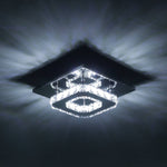 Modern Small Crystal Led Ceiling Light For Hallways And Corridor