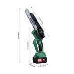 6 Inch & 8 Inch Portable Cordless Electric Chainsaw With 2 Batteries