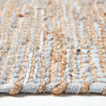 Madras Leather Hemp Rug | 200cm | Natural