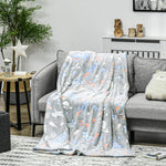 Flannel Fleece Blanket Double Size Glow In The Dark | Double | Pink