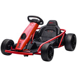 24v Electric Go Kart For Kids With Music, Horn Honking, Slow Start | Red