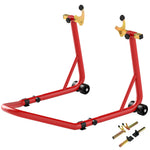 HOMCOM Motorcycle Rear Wheel Stand, 544kg Motorcycle Paddock Stand, Red