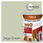 Insopaint Exterior Masonry Paint - Heat Reflecting, Insulating & Weatherproof Exterior Wall Protection | 5l | Sage Green