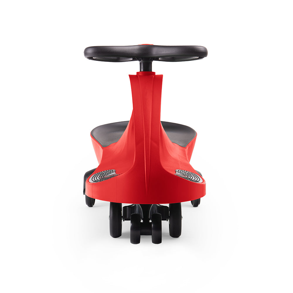 Unique Self Propelled Kids Ride On Toy, Wiggle Car - Red