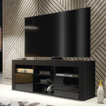 Pulse Tv Unit 145cm With Led Lights | Black