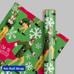 Elf Elf Christmas 4m Roll Wrapping Paper Official Product