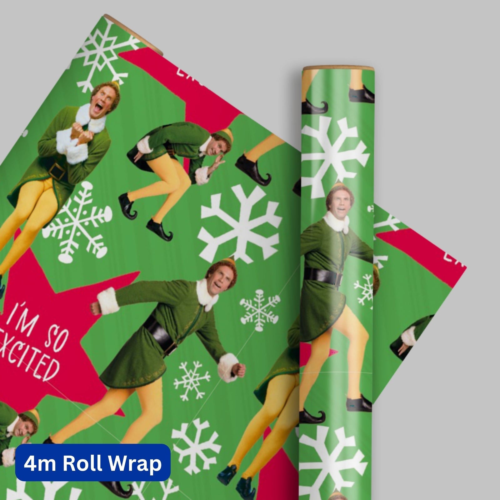 Elf Elf Christmas 4m Roll Wrapping Paper Official Product