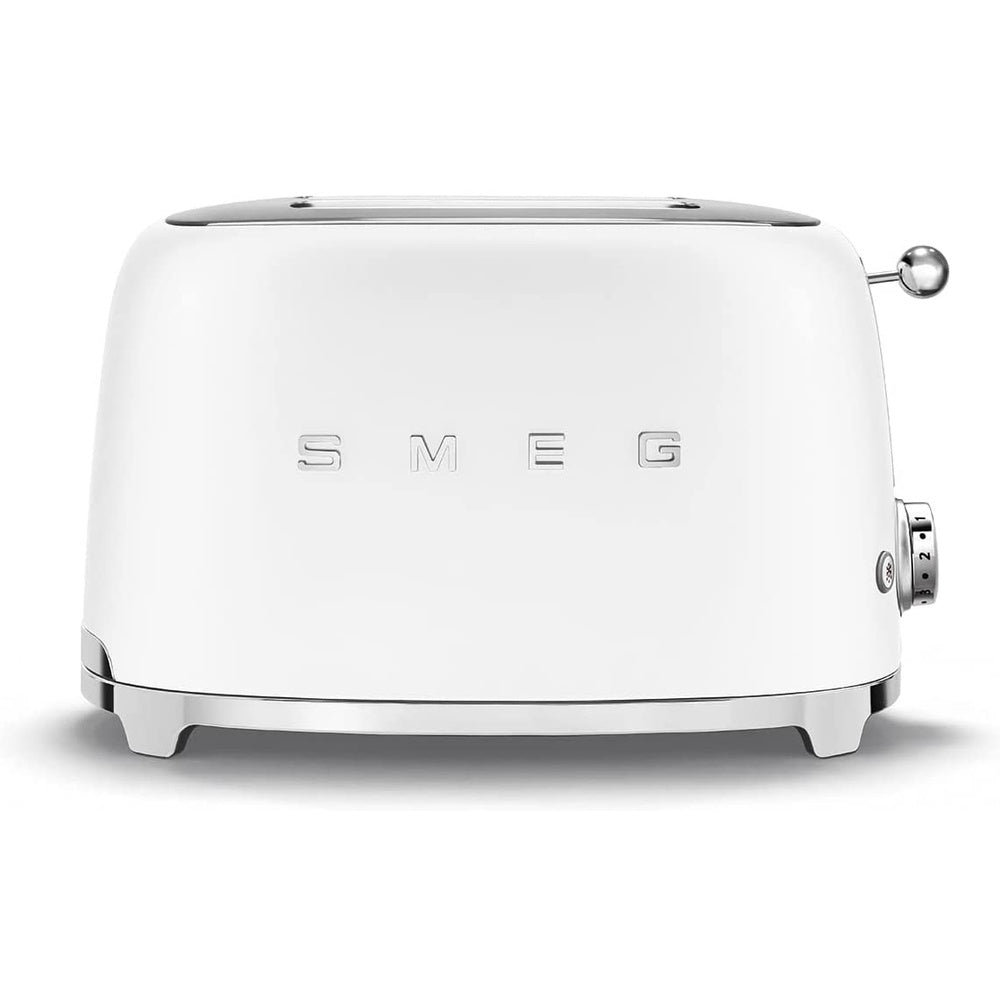 Tsf01 Matte 2 Slice Toaster + Tsbw01 Bun Warmer Set | White
