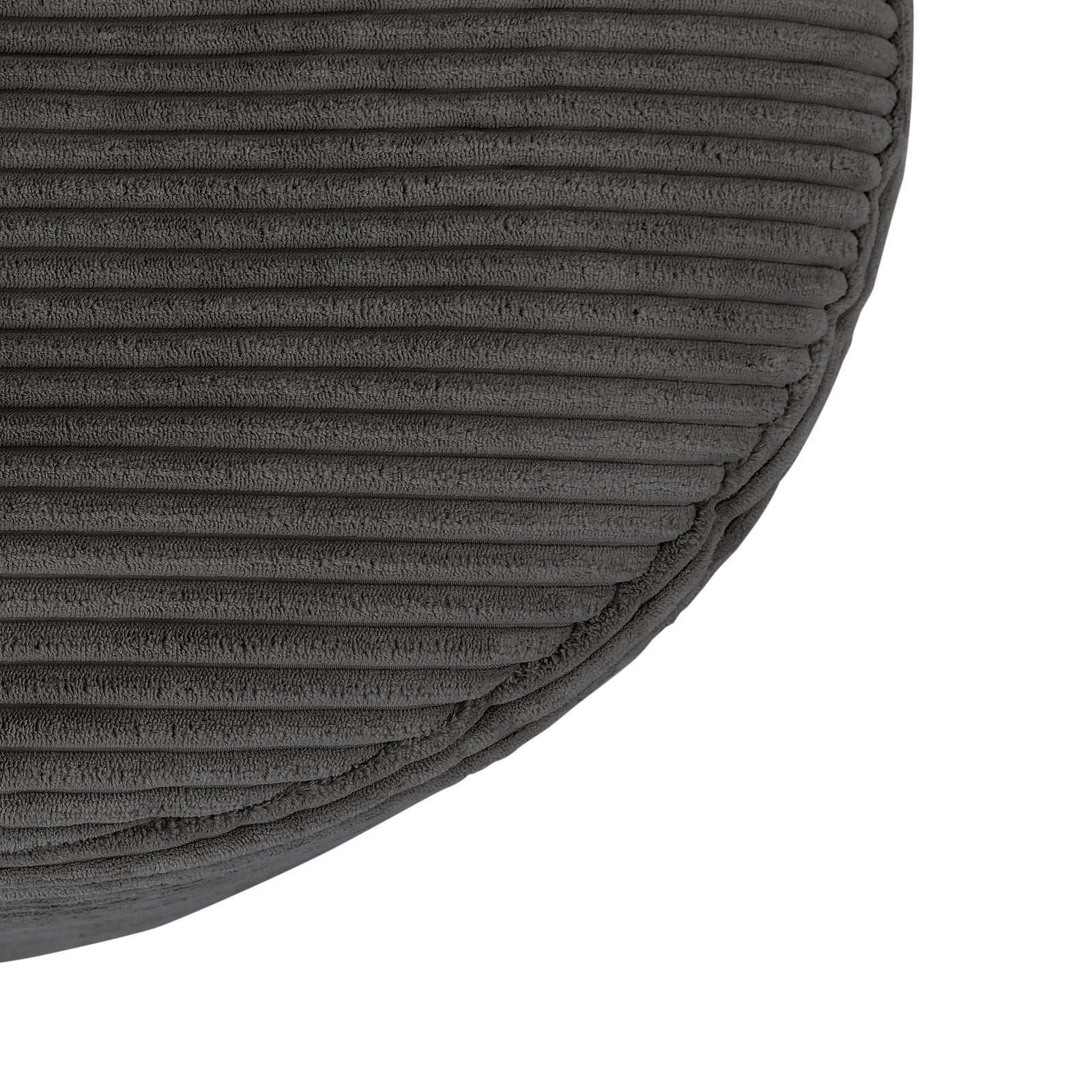 Frankie Cord Bean Bag Pouffe | Charcoal