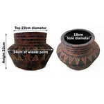 Planters Plant Pots Aztec Inca Planter 22cm X 34cm