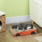 2 In 1 Cat Scratching Board With Catnip, Car-shaped Cat Scratch Bed