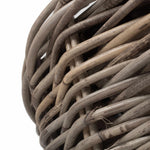 Tapered Rattan Round Planter With Plastic Lining | Large | Brown