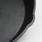Frying Pan Non Stick Cast Iron 30cm Steak Skillet Round Bbq Grill Camping | Black