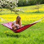 Tonga Candy Single Cotton Garden Hammock With Bag