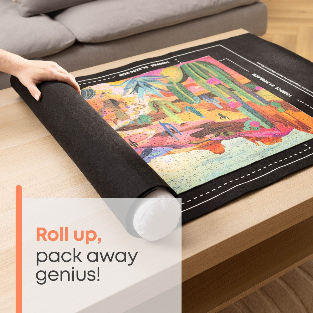 Puzzle Mat Roll Up Felt Mat For 1000 Piece Jigsaws