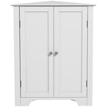 Corner Bathroom Cabinet Recessed Doors And Adjustable Shelf