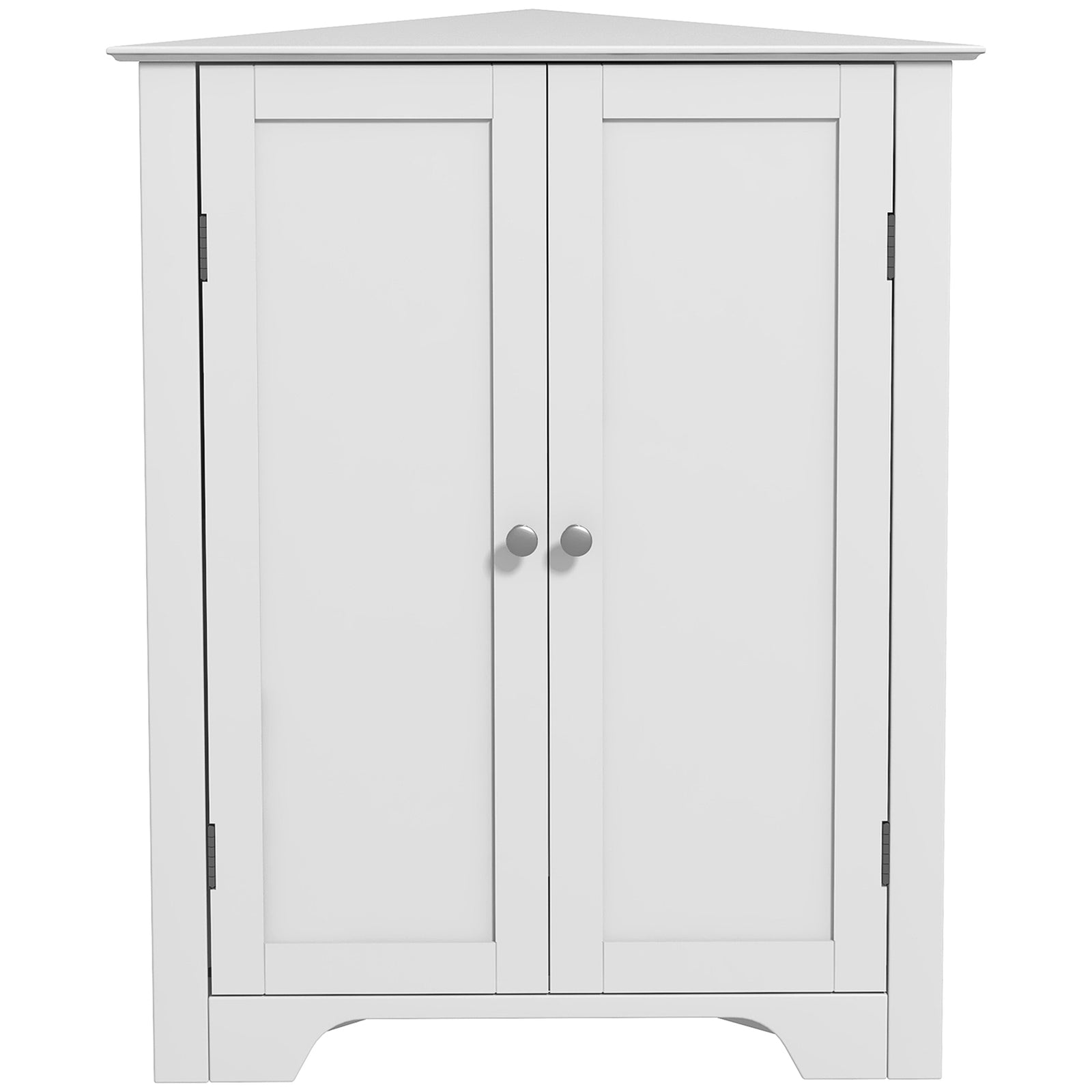 Corner Bathroom Cabinet Recessed Doors And Adjustable Shelf