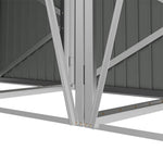 3 Bin Storage Shed – Heavy-duty Galvanized Steel Outdoor Bin Store With Lift-up Lids & Lockable Doors | Anthracite