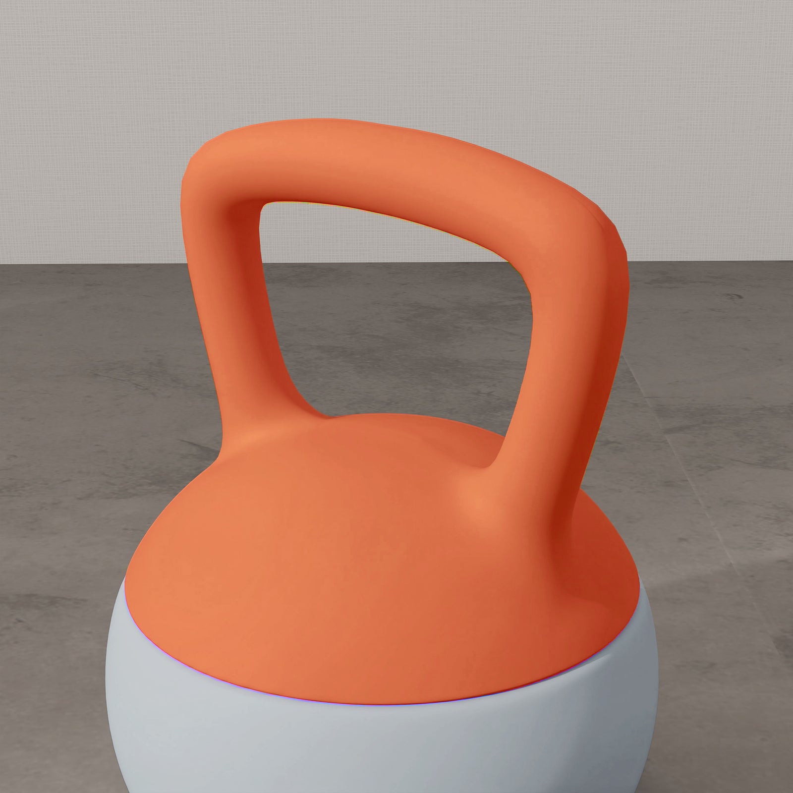 Soft Kettlebell, With Non-slip Handle,for Home Gym Strength | 10kg | Orange