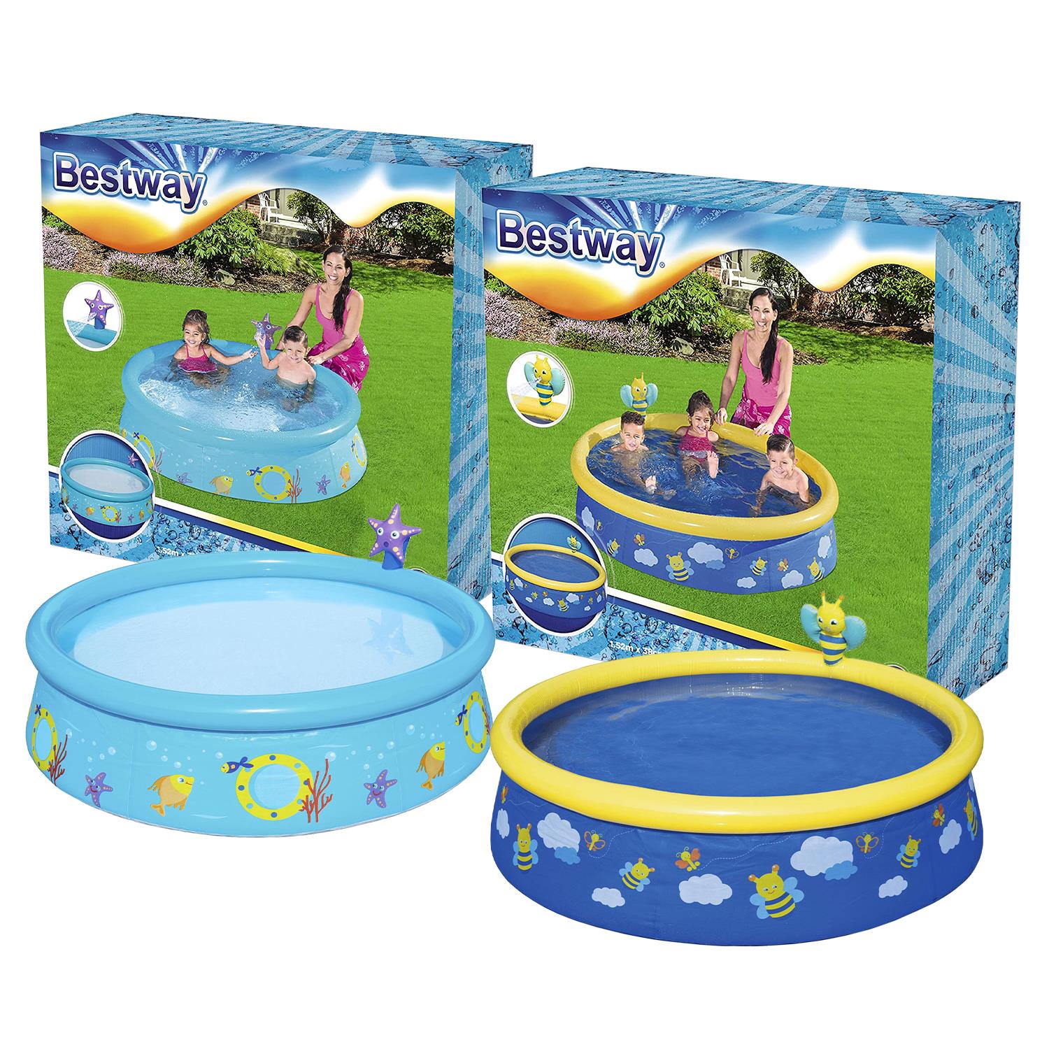 My First Fast Set Spray Paddling Assorted Pool 5ft X 15'', 477l