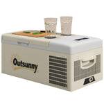 16l Car Refrigerator Fridge Freezer, 12/24v Dc | Khaki