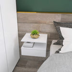 Nightstand Set Of 2, Wall Mounted Bedside Cabinet | Set of 2 | White
