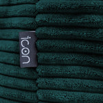 Frankie Cord Bean Bag Pouffe | Teal