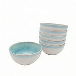 Reactive Blue Glaze Dinnerware Cereal Bowl Set 14cm | Set of 6 | Blue