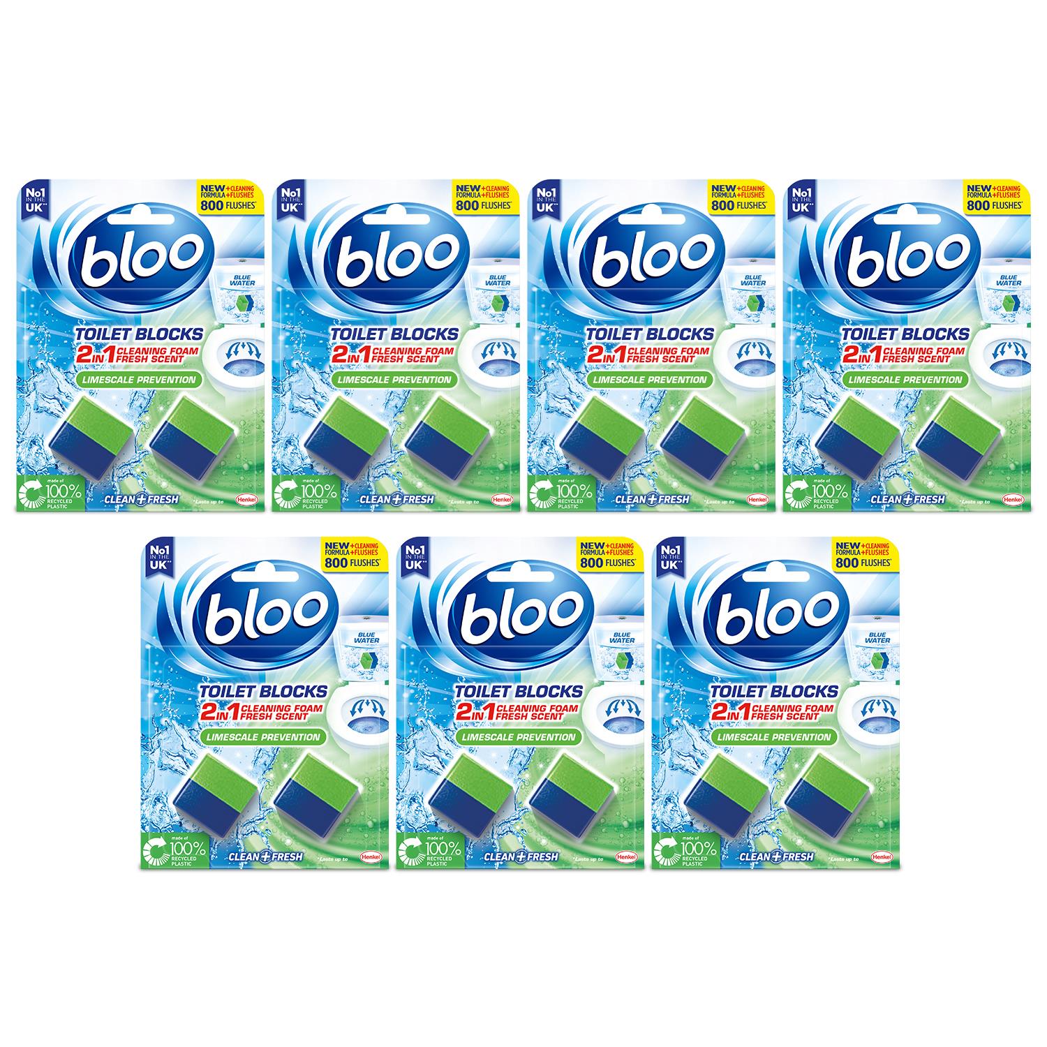 Toilet Rim Blocks Limescale Prevention 2in1 Cleaning Foam, 7 Pack
