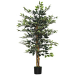 Artificial 130cm Ficus Tree With Lifelike Leaves