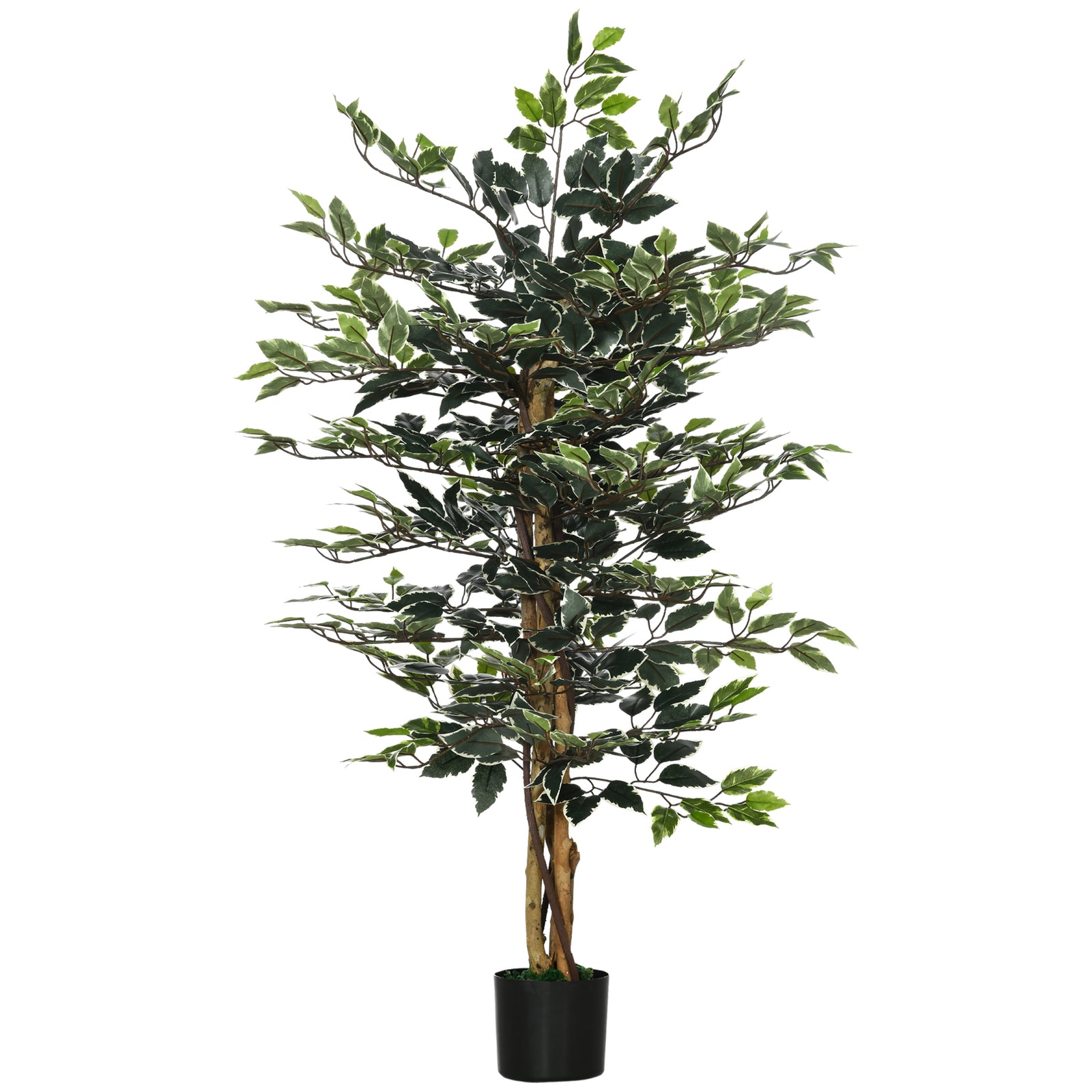 Artificial 130cm Ficus Tree With Lifelike Leaves