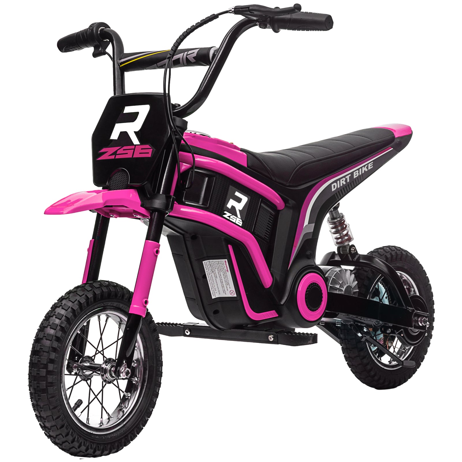 24v Kids Electric Motorbike With Twist Grip Throttle, Music, Horn | Pink