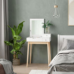 Dressing Table Desk Flip-up Mirror 2 Drawers Bedroom Makeup