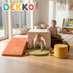 Soft Play Set Foam Blocks Baby Climbing Blocks Vellum Suede Multi-colour | Multi Colour