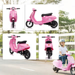 24v Battery Powered Ride On Motorcycle With Manual Throttle | Pink