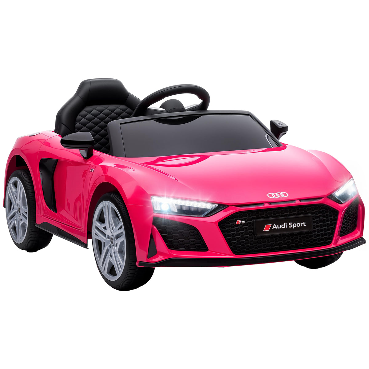Licensed Audi R8 Spyder 12v Electric Car For Kids With Remote | Pink