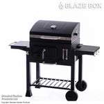 Blazebox 24" Trolley Charcoal Bbq Grill & Smoker