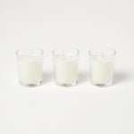 HOMESCAPES Quartz Eucalyptus Crystal Scented Candle Set, Pack Of 3