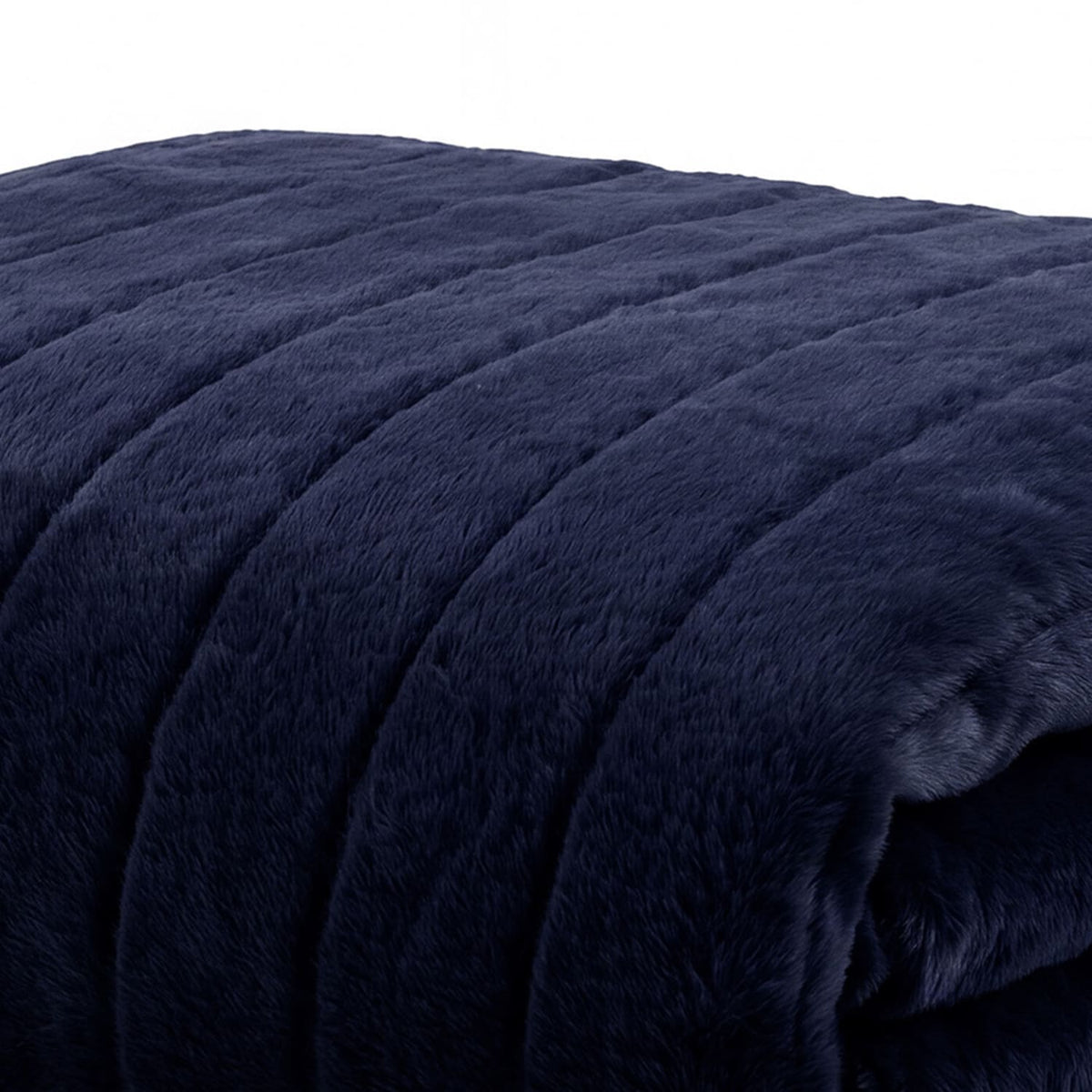 Hockley Faux Fur Throw | 130cm x 150cm | Midnight
