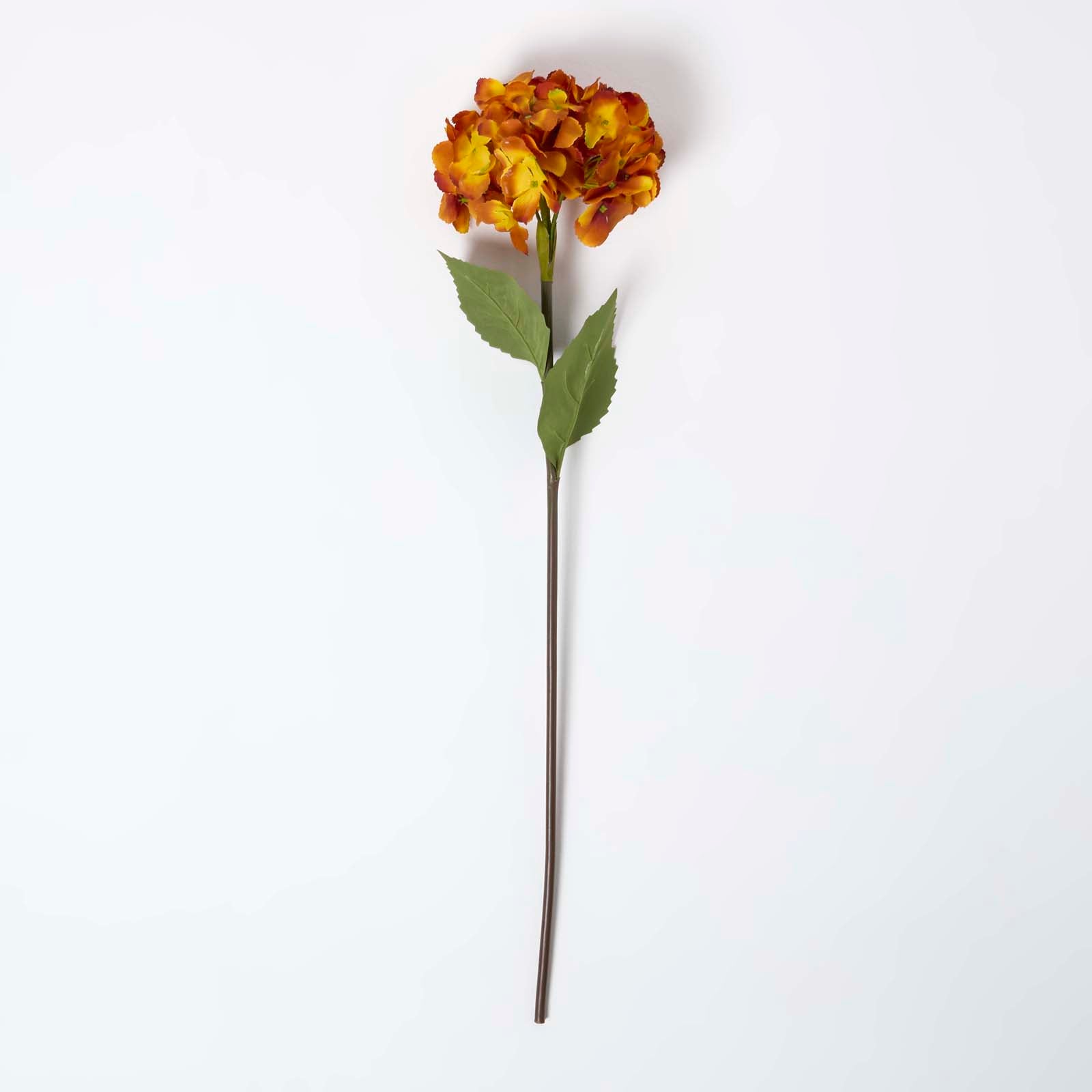Artificial Orange Hydrangea Stem, 81 Cm