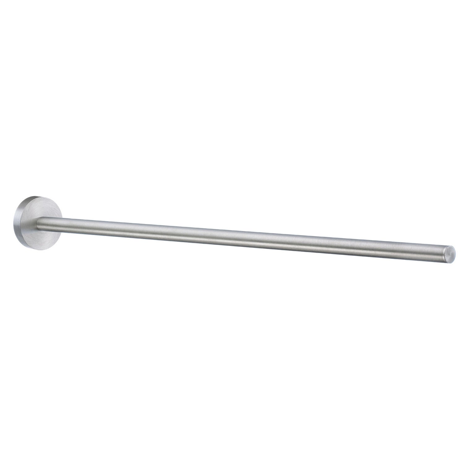 Chrome Fixed Towel Rail Wall Mounted Bathroom Storage | Brushed Chrome
