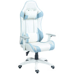 Gaming Chair W/ Headrest Support | Light Blue