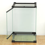Glass Reptile Terrarium, Vivarium For Lizards, Frogs, Snakes, Turtles | Black